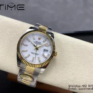 Rolex DateJust 126333-0015 41mm ARF 1:1 Best Edition White Dial on Oyster Bracelet  (Tungsten Heavy Versio) - Super Clone Watch | 1:1 Best Version