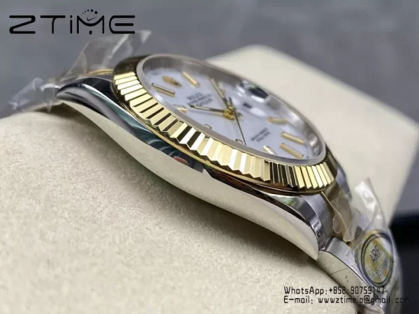 Rolex DateJust 126333-0015 41mm ARF 1:1 Best Edition White Dial on Oyster Bracelet  (Tungsten Heavy Versio) - Super Clone Watch | 1:1 Best Version