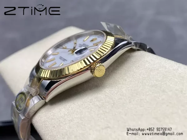 Rolex DateJust 126333-0015 41mm ARF 1:1 Best Edition White Dial on Oyster Bracelet  (Tungsten Heavy Versio) - Super Clone Watch | 1:1 Best Version