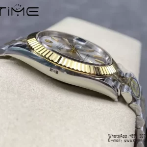 Rolex DateJust 126333-0016 41mm ARF 1:1 Best Edition Silver Stick Dial on Jubilee Bracelet (Tungsten Heavy Versio) - Super Clone Watch | 1:1 Best Version