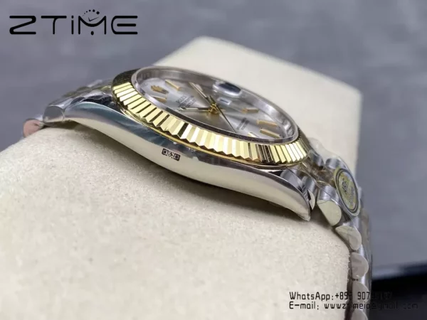 Rolex DateJust 126333-0016 41mm ARF 1:1 Best Edition Silver Stick Dial on Jubilee Bracelet (Tungsten Heavy Versio) - Super Clone Watch | 1:1 Best Version
