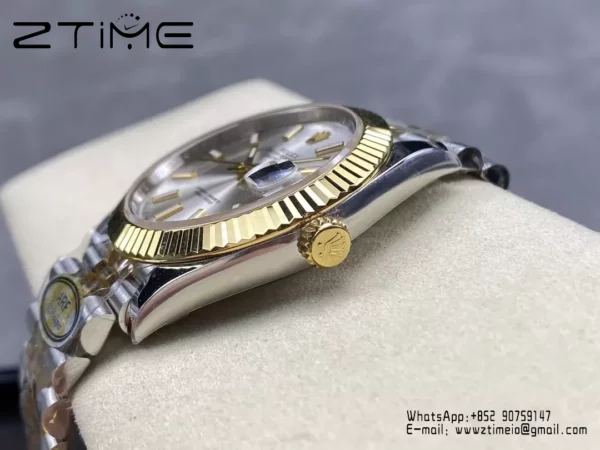 Rolex DateJust 126333-0016 41mm ARF 1:1 Best Edition Silver Stick Dial on Jubilee Bracelet (Tungsten Heavy Versio) - Super Clone Watch | 1:1 Best Version