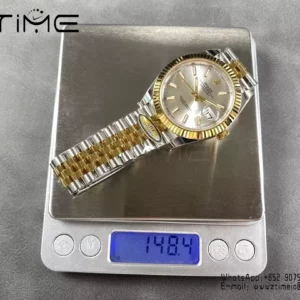 Rolex DateJust 126333-0016 41mm ARF 1:1 Best Edition Silver Stick Dial on Jubilee Bracelet (Tungsten Heavy Versio) - Super Clone Watch | 1:1 Best Version