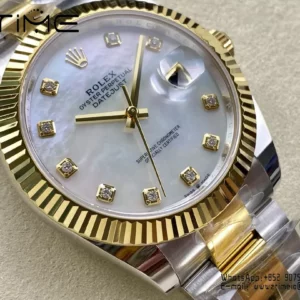 Rolex DateJust 126333-0017 41mm ARF 1:1 Best Edition White MOP Dial on Oyster Bracelet  (Tungsten Heavy Versio) - Super Clone Watch | 1:1 Best Version