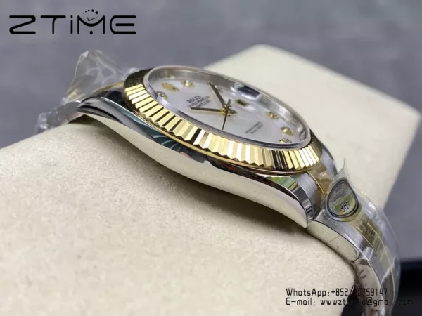 Rolex DateJust 126333-0017 41mm ARF 1:1 Best Edition White MOP Dial on Oyster Bracelet  (Tungsten Heavy Versio) - Super Clone Watch | 1:1 Best Version