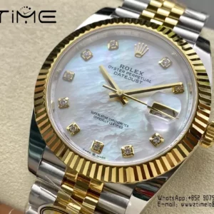 Rolex DateJust 126333-0018 41mm ARF 1:1 Best Edition White MOP Dial on Jubilee Bracelet (Tungsten Heavy Versio) - Super Clone Watch | 1:1 Best Version