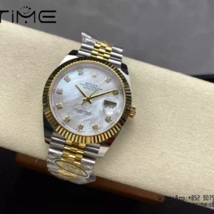 Rolex DateJust 126333-0018 41mm ARF 1:1 Best Edition White MOP Dial on Jubilee Bracelet (Tungsten Heavy Versio) - Super Clone Watch | 1:1 Best Version
