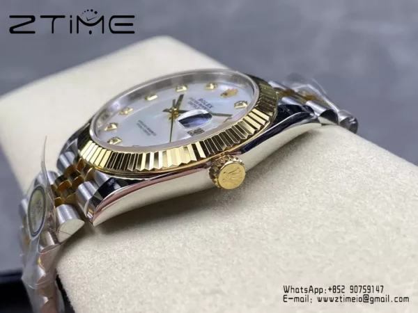 Rolex DateJust 126333-0018 41mm ARF 1:1 Best Edition White MOP Dial on Jubilee Bracelet (Tungsten Heavy Versio) - Super Clone Watch | 1:1 Best Version