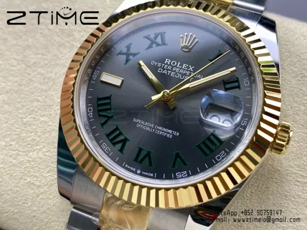 Rolex DateJust 126333-0019 41mm ARF 1:1 Best Edition Roman Dial on Oyster Bracelet (Tungsten Heavy Versio) - スーパークローン時計｜1:1ベストバージョン