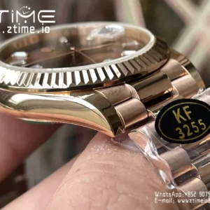 Rolex Day Date 40 RG 228235 KF 1:1 Best Edition Brown Crystal Dial  (Gain Weight) - Super Clone Watch | 1:1 Best Version