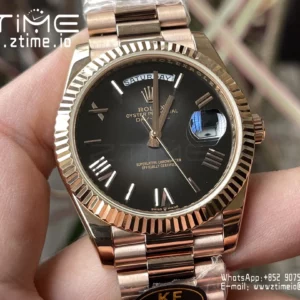 Rolex Day Date 40 RG 228235 KF 1:1 Best Edition Gray Roman Dial  (Gain Weight) - Super Clone Watch | 1:1 Best Version