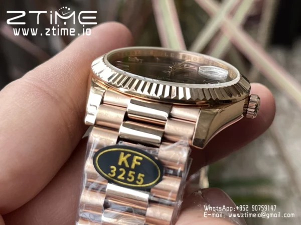 Rolex Day Date 40 RG 228235 KF 1:1 Best Edition Gray Roman Dial  (Gain Weight) - Super Clone Watch | 1:1 Best Version
