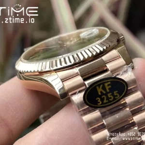 Rolex Day Date 40 RG 228235 KF 1:1 Best Edition Green Roman Dial  (Gain Weight) - Super Clone Watch | 1:1 Best Version