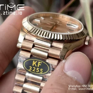 Rolex Day Date 40 RG 228235 KF 1:1 Best Edition RG Crystal Dial (Gain Weight) - Super Clone Watch | 1:1 Best Version