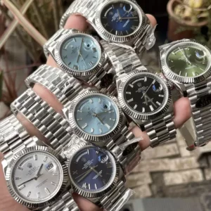Rolex Day Date 40 SS 228239 KF 1:1 Best Edition Blue Roman Dial (Gain Weight) - Super Clone Watch | 1:1 Best Version