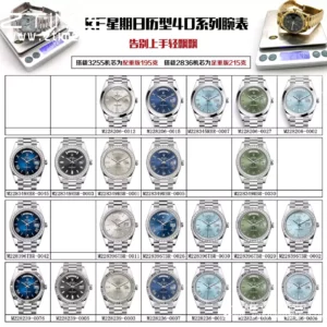 Rolex Day Date 40 SS 228239 KF 1:1 Best Edition Blue Roman Dial (Gain Weight) - Super Clone Watch | 1:1 Best Version