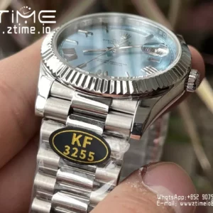 Rolex Day Date 40 SS 228239 KF 1:1 Best Edition Blue Roman Dial (Gain Weight) - Super Clone Watch | 1:1 Best Version