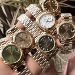 Rolex Day Date 40 RG 228238 KF 1:1 Best Edition White Roman Dial  (Gain Weight) - Super Clone Watch | 1:1 Best Version