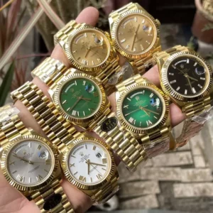 Rolex Day Date 40 YG 228238 KF 1:1 Best Edition White Roman Dial  (Gain Weight) - Super Clone Watch | 1:1 Best Version