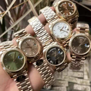 Rolex Day Date 40 RG 228238 KF 1:1 Best Edition White Roman Dial  (Gain Weight) - Super Clone Watch | 1:1 Best Version