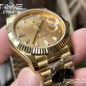 Rolex Day Date 40 YG 228238 KF 1:1 Best Edition YG Crystal Dial (Gain Weight) - Super Clone Watch | 1:1 Best Version