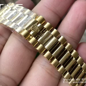 Rolex Day Date 40 YG 228238 KF 1:1 Best Edition YG Crystal Dial (Gain Weight) - Super Clone Watch | 1:1 Best Version