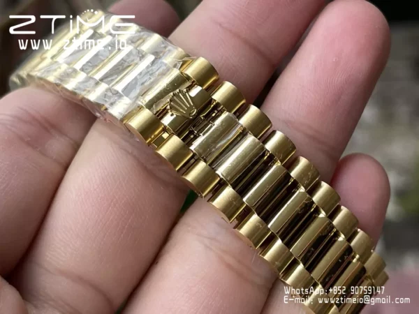 Rolex Day Date 40 YG 228238 KF 1:1 Best Edition YG Crystal Dial (Gain Weight) - Super Clone Watch | 1:1 Best Version