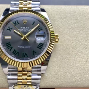 Rolex DateJust 126333 41mm ARF 1:1 Best Edition Roman Dial on Jubilee Bracelet (Tungsten Heavy Versio) - Super Clone Watch | 1:1 Best Version