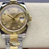 Rolex DateJust 126333-0011 41mm ARF 1:1 Best Edition YG Diamonds Dial on Oyster Bracelet  (Tungsten Heavy Versio) - Super Clone Watch | 1:1 Best Version