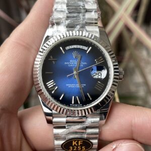 Rolex Day Date 40 SS 228239 KF 1:1 Best Edition Blue Ombre Dial  (Gain Weight) - Super Clone Watch | 1:1 Best Version