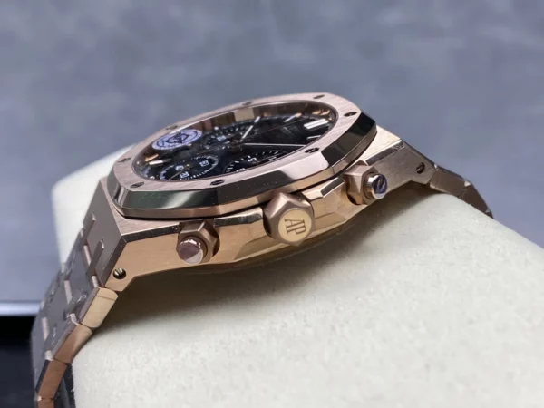 AP Royal Oak Chrono 26240 RG APSF 1:1 Best Edition Black Dial on RG Bracelet SA4401 - Super Clone Watch | 1:1 Best Version