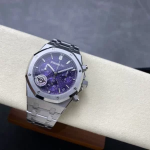 AP Royal Oak Chrono 26240 SS APSF 1:1 Best Edition Purple Dial on SS Bracelet - Super Clone Watch | 1:1 Best Version