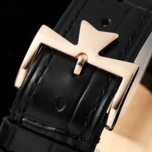 VC Patrimony 81180R YG KZF Best Edition Black Dial on Black Leather Strap - Super Clone Watch | 1:1 Best Version