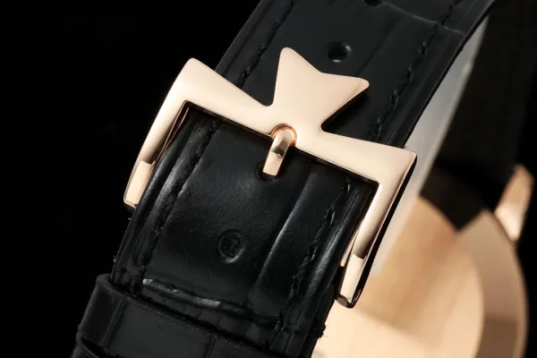 VC Patrimony 81180R YG KZF Best Edition Black Dial on Black Leather Strap - Super Clone Watch | 1:1 Best Version