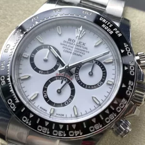 Rolex Daytona 126500 VSF 1:1 Best Edition 904L Steel White Dial on SS Braclet DD4131 V4 - Super Clone Watch | 1:1 Best Version