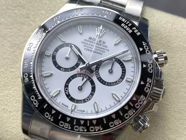 Rolex Daytona 126500 VSF 1:1 Best Edition 904L Steel White Dial on SS Braclet DD4131 V4 - Super Clone Watch | 1:1 Best Version
