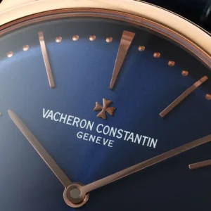 VC Patrimony 81180 YG KZF Best Edition Blue Dial on Blue Leather Strap - Super Clone Watch | 1:1 Best Version