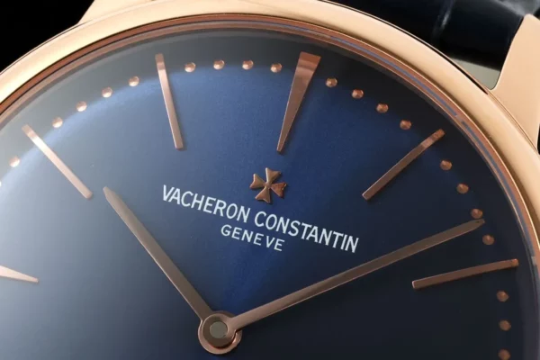 VC Patrimony 81180 YG KZF Best Edition Blue Dial on Blue Leather Strap - Super Clone Watch | 1:1 Best Version