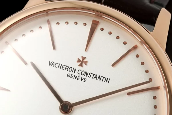 VC Patrimony 81180R YG KZF Best Edition White Dial on Brown Leather Strap - Super Clone Watch | 1:1 Best Version