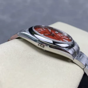 Rolex Oyster Perpetual 124300 41mm VSF 1:1 Best Edition 904L Steel Red Dial on SS Bracelet - Super Clone Watch | 1:1 Best Version