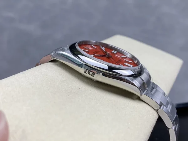 Rolex Oyster Perpetual 124300 41mm VSF 1:1 Best Edition 904L Steel Red Dial on SS Bracelet - Super Clone Watch | 1:1 Best Version