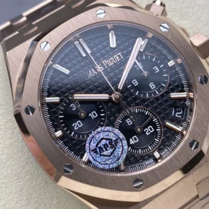 AP Royal Oak Chrono 26240 RG APSF 1:1 Best Edition Black Dial on RG Bracelet SA4401 - Super Clone Watch | 1:1 Best Version