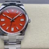 Rolex Oyster Perpetual 124300 41mm VSF 1:1 Best Edition 904L Steel Red Dial on SS Bracelet - Super Clone Watch | 1:1 Best Version