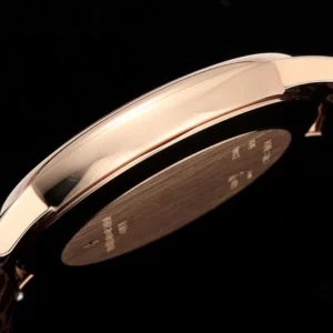 VC Patrimony 81180R YG KZF Best Edition White Dial on Brown Leather Strap - Super Clone Watch | 1:1 Best Version