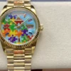Rolex Day Date 36mm 128238-0106 CYF 1:1 Best Edition Real Enamel Dial on President Bracelet - Super Clone Watch | 1:1 Best Version