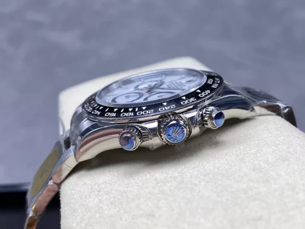 Rolex Daytona 126500 VSF 1:1 Best Edition 904L Steel White Dial on SS Braclet DD4131 V4 - Super Clone Watch | 1:1 Best Version