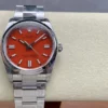 Rolex Oyster Perpetual 126000 36mm VSF 1:1 Best Edition 904L Steel Red Dial on SS Bracelet - Super Clone Watch | 1:1 Best Version