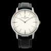VC Patrimony 81180 SS KZF Best Edition White Dial on Black Leather Strap - Super Clone Watch | 1:1 Best Version