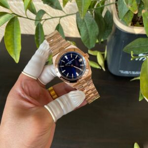 VC Overseas 4500V RG 8F 1:1 Best Edition Blue Dial on RG Bracelet A5100 - Super Clone Watch | 1:1 Best Version