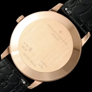 VC Patrimony 81180R YG KZF Best Edition Black Dial on Black Leather Strap - Super Clone Watch | 1:1 Best Version